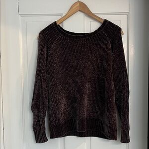 CALIA by Carrie Underwood Off-the-Shoulder Sweater - Brown Size Small